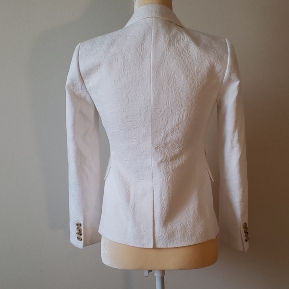 J. Crew Fancy White Brocade Jacket - Picture 3 of 8